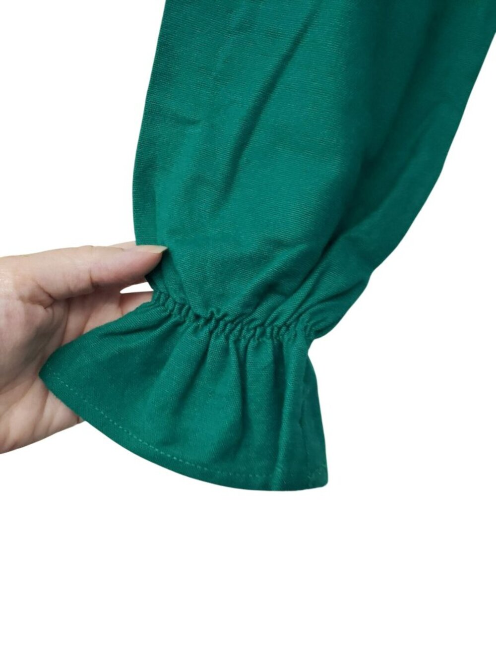 NEW Petite Plume Womens Delphine Flannel Nightgown Green 100% Cotton - Picture 7 of 11